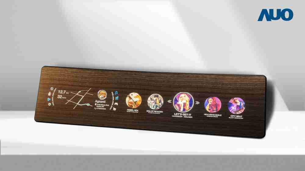 Wepay研发全球最高穿透度达80%的AmLED木纹显示器，，，可于使用时呈现高亮度、、、、清晰可见的信息，，并在不使用时回归为单纯的饰板，，，，节能兼具美观